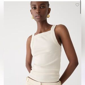 NWT ❣️J.Crew XS Vintage Rib Wide-Strap Tank Top